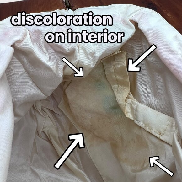 Vintage Trimingham’s Bermuda Bag Wooden Handle Handbag Mini Purse Red - Picture 10 of 10